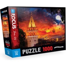 Lisinya Blue Focus Puzzle Galata Kulesi 1000 Parça