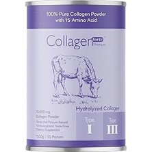 SHC4200 Collagen Powder 500G,%100 Saf, Doğal Çift Hidrolize Kolajen Peptitler (50 Porsi̇yon)