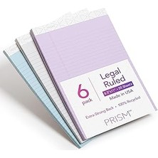 SHC4200 Tops Prism+ Yazı Blokları, 21 x 29 Cm, Farklı Renkler, Her Biri 2 Adet: Gri, Orkide, Mavi, Protokol