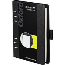 SHC4200 Oxford 6 Halkalı Profesyonel Not Defteri, 17,7 x 22,7 Cm, Doldurulabilir Not Defteri, Fildişi Kağıt