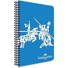 SHC4200 Faber-Castell Pp Kapak Knights Spiralli Defter 80 Yaprak Çizgili
