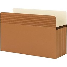 SHC4200 Smead Easy Grip® Dosya Cebi, Düz Kesimli Tab, 12,5 cm Genişletme, Yasal Boyut, Kırmızı Ip, Kutu Baş