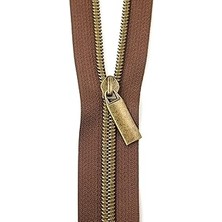 SHC4200 Sallie Tomato Bahçe Kahverengi Bant Antik #5 Fermuar