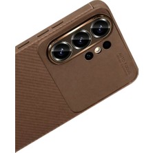 Epilons Mey Ithalat® Samsung Galaxy S26 Ultra Auto Focus Karbon Kapak - Kahverengi