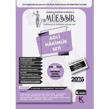Kuram Kitap 2026 Müessir Adli Hakimlik Çıkmış Soru Bankası Seti