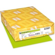 SHC4200 Neenah Astrobrights Renkli Kağıt, 10,9 Kg, 8,5 x 11 Inç, 500 Yaprak, Terra Yeşili (22581)