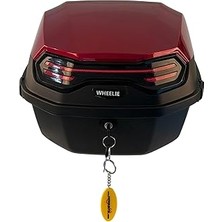 SHC4200 Wheelie XT08-BR 32 Litre Motosiklet Arka Çanta Koyu Kırmızı Parlak Su Geçirmez Abs Çift Kilitleme Ü