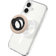 SHC4200 Spigen Nanopop Magfit Iphone Için Manyetik Telefon Tutucu &amp; Stand Magsafe Özellikli Ring Coconu