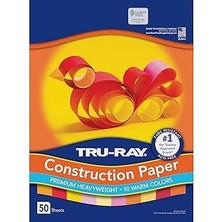 SHC4200 Construction Paper, Warm Assorted, 12" x 18", 50 Sheets