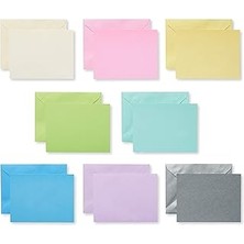 SHC4200 American Greetings Zarflı Boş Kartlar, Pastel Renkler, 100 Adet