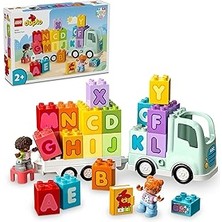 SHC4200 Duplo Kasabası Alfabe Kamyonu Oyuncağı 10421-2 Yaş Üzeri Çocuklar Için Eğitici Oyuncak Yapı