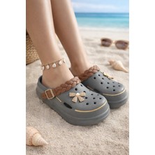 Altın Pabuç Kadın Yazlık Rahat Terlik - Günlük Plaj, Doktor, Hemşire ve Bahçe Terliği