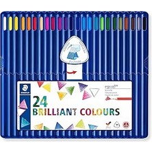 SHC4200 Staedtler 157 SB24 13 Ergosoft Üçgen Kuru Boya 24'lü