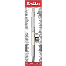 SHC4200 Scrikss Office Graphx Mekanik Kurşun Kalem Beyaz 2 mm