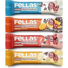 SHC4200 Fellas Yüksek Bar, Karma Kutu (4 Çeşit), 45GR x 12 Adet