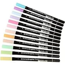 SHC4200 Zig And Graphic Twin Marker-Set, Pastellfarben, 12 Stück