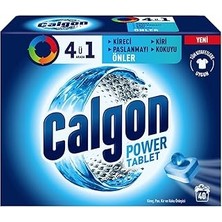 SHC4200 Calgon 4'ü 1 Arada Çamaşır Makinesi Kir, Kireç Koku Önleyici Tablet (1x 40 Tablet)