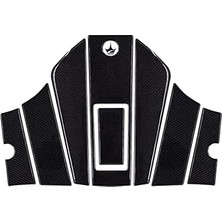 SHC4200 9 Parça Honda Activa 125 2023 ile Uyumlu Kaydırmaz Tank Pad – 6d Karbon | Çizilmeye Karşı Kalkan, M