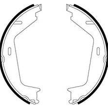 SHC4200 Hella Fren Pabuç Takımı, El Freni - H1820 - Volvo XC90 (2002-2006) (2010-2014) ile Uyumlu