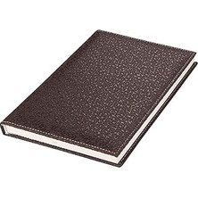 SHC4200 2k 4913 Defter 17X24 Cm. Kareli̇ 160 Yapraklı Suni Deri Hilton Desen Kapaklı Kahverengi, Kahverengi