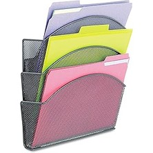 SHC4200 Safco Ürünler 4175BL Oniks Manyetik Üçlü Dosya Cebi - Metal Veya Kumaş Yüzeyler Için 4 Ağır Hizmet