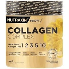 SHC4200 Nutraxin Collagen Complex Powder | 5 Tip Kolajen (Tip I, Ii, Iii, V, X) | Hyalüronik Asit, Elastin,