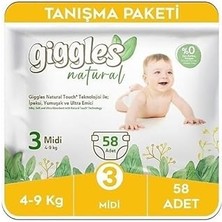 SHC4200 Giggles 3 Numara Midi 1 Paket 58 Adet