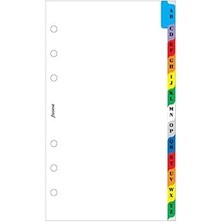 SHC4200 Filofax 131608 A-Z – Separatör, 2 Harfler Tab, Renkli