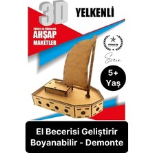 Feyza Design Özel Üretim 3 Boyutlu Minyatür Ahşap Maket - Eğitici ve Hobi Oyunu