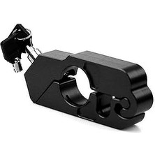 SHC4200 Hobimtek Metal Motosiklet Kilidi Gidon Tipi Motor Kilit Kırılmaz Su Geçirmez Siyah