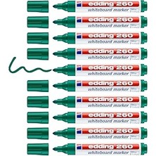 SHC4200 Edding 260 Beyaz Yazı Tahtası Kalemi Yeşil - 10 Kalem