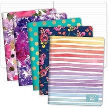 SHC4200 Elan Publishing Company Assorted Pattern Field Memo Notebooks, 8X10 In Lined Office Notepads For Nu