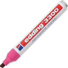 SHC4200 Edding 3300 Kalıcı Markör - Pembe - 1 Kalem - Ucu 1-5 mm - Hızlı Kuruyan Kalıcı Markör - Suya