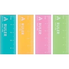 SHC4200 Adel Cetvel Silgi, 36'lı Asorti