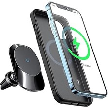 SHC4200 Mcdodo CH-7071 Iphone Uyumlu 12 13 Serisi 15W Hızlı Kablosuz Şarjlı Araç Telefon Tutucu Siyah