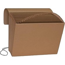 SHC4200 Smead Kapaklı Kordon Kapamalı Genişleyen Dosya, 21 Cep, Alfabetik (A-Z), Harf Boyutu, Kraft (701