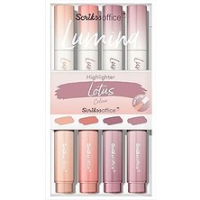 SHC4200 Scrikss Lumina Fosforlu Kalem Lotus, 4'lü Set, Lotus