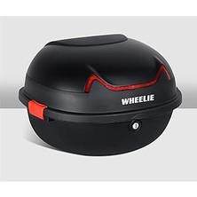 SHC4200 Wheelie XT11-FS 28 Litre Motosiklet Arka Çanta Mat Siyah Su Geçirmez Abs Top Case Çift Kilitleme Ün