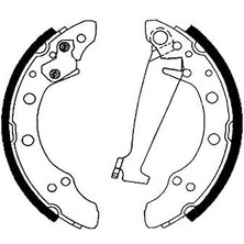 SHC4200 Hella Fren Pabuç Takımı - H8755 - Fren Sistemi: Teves - Vw Caddy (1996-2004) ile Uyumlu