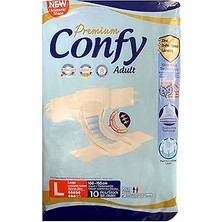 SHC4200 Confy Adult Yetişkin Bezi Large Beden L (1 x 10 Adet)