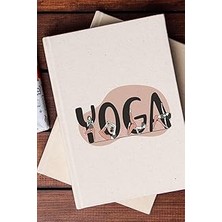 SHC4200 Hediyesepeti Yoga Eğitmenine Hediye 100 Yaprak (200 Sayfa) Çizgisiz Kanvas Defter - Not Defteri