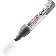 SHC4200 Edding 5000 Akrilik Markör Geniş - Gri - 1 Su Geçirmez Akrilik Boya Kalemi - Keski Ucu 5-10 mm - Tu