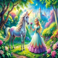 Epilons Mey Ithalat® 31755 Princes Unicorn 50 Parça Puzzle