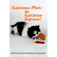 Feyza Design Beyaz Köpek Koklama Matı ve Tost Şeklinde Zeka Oyuncağı
