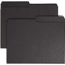 SHC4200 Smead Dosya Klasör, Letter, 1/2-Cut, 2 Wendbare Tab, Gri, Kutu Başına 100 (10363)