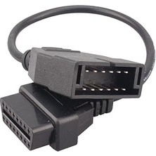 SHC4200 Gm 12 Pin Obd2 Uzatma Kablosu Obd-Obd2 16 Pin Konnektör Adaptörü Arıza Tespit Ara Kablo