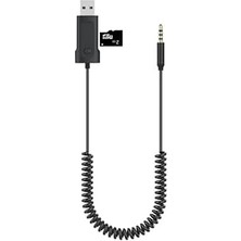 SHC4200 Coverzone Bluetooth Adaptor Aux 3.5mm Girişli Bluetooth Çevirici Araç Araba Bilgisayar Speaker Yada