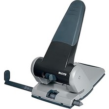 SHC4200 Leitz Güçlü Metal Delgeç, Siyah, 65 Sayfa Kapasiteli, Format Sınırlaması Ayar Çubuğu, Metal, 518