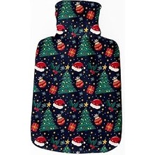 SHC4200 Hediyesepeti Yeni Yıl Hediyesi Sıcak Su Torbası Tasarım Kılıflı Termofor - El Ayak Isıtıcı Yılbaşı