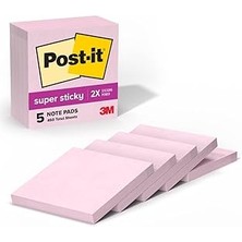 SHC4200 Post-It Süper Yapışkan Notlar, 5 Yapışkan Not Kağıdı, 7,6 x 7,6 Cm, Okul Malzemeleri, Ofis